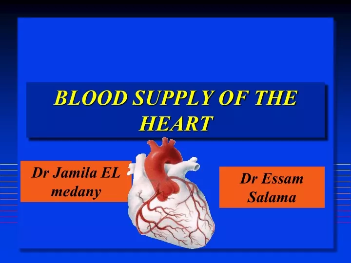 presentation on blood supply of heart