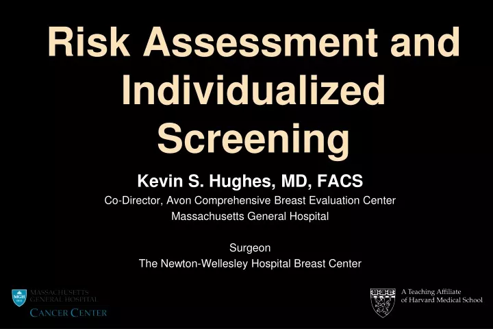 risk assessment and individualized screening n.