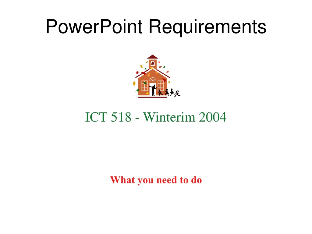 what are the requirements of powerpoint presentation