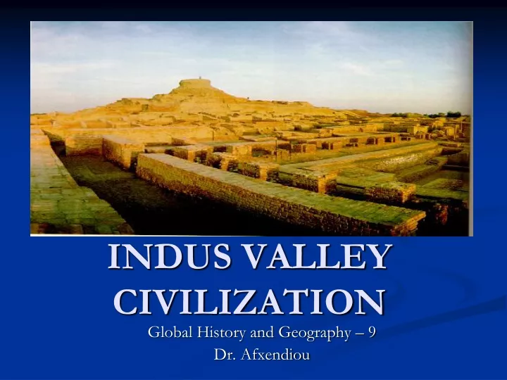 indus valley civilization n.
