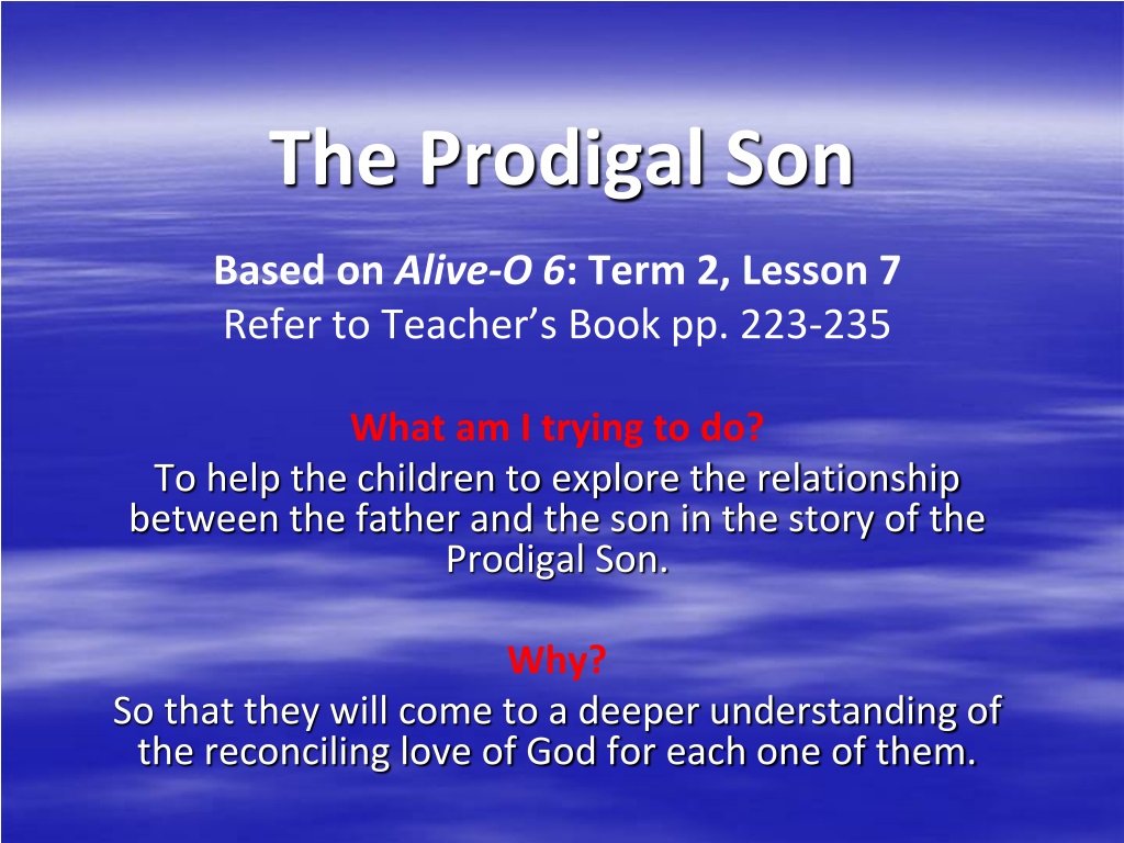 Ppt The Prodigal Son Powerpoint Presentation Free Download Id9555489 