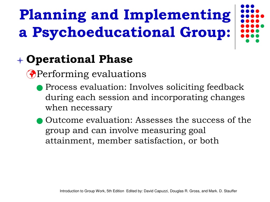 psychoeducational group plan assignment