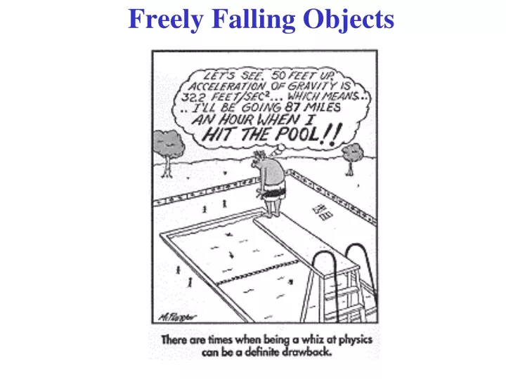 freely falling objects n.