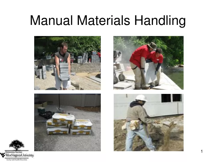 manual materials handling n.