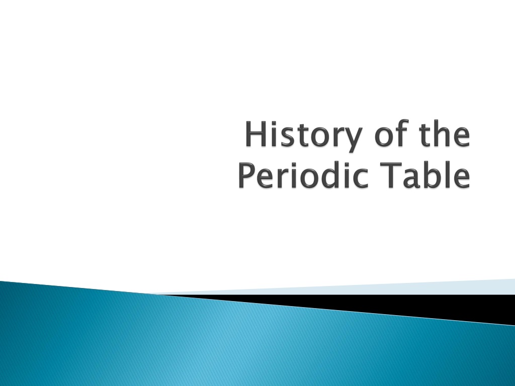 Periodic Table Powerpoint Presentation