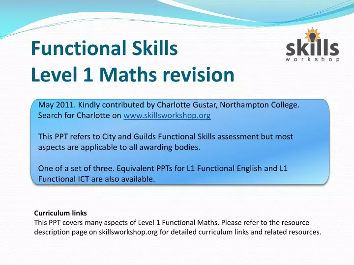 ppt-functional-skills-level-1-maths-revision-powerpoint-presentation-id-9559841