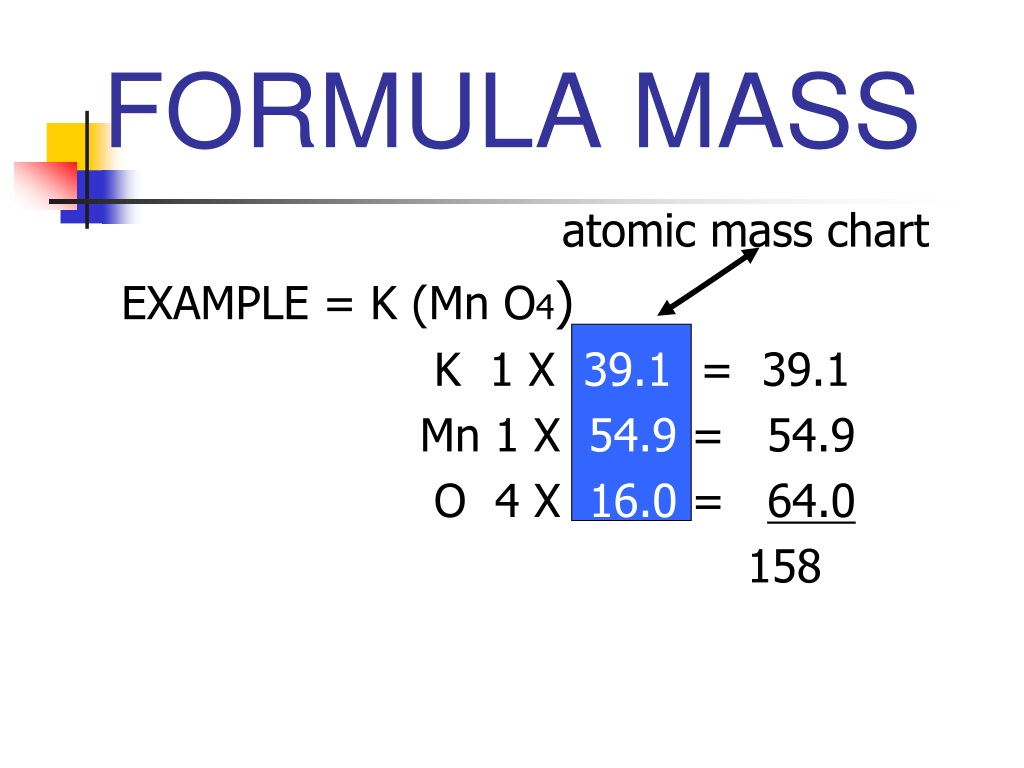 PPT - FORMULA MASS PowerPoint Presentation, free download - ID:9560908