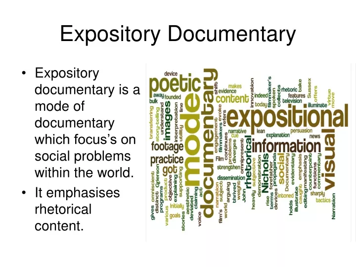 documentary topics for presentation