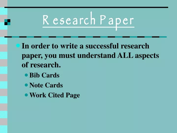 components of research paper ppt