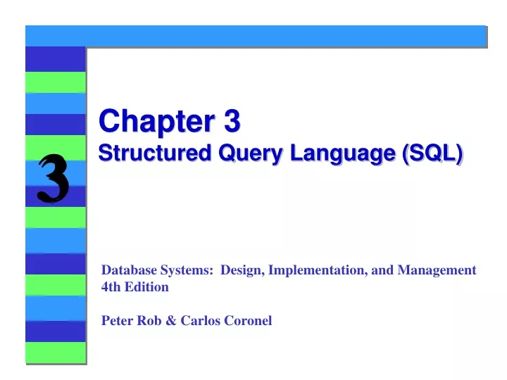 Ppt Chapter 3 Structured Query Language Sql Powerpoint Presentation Id9564069 8818