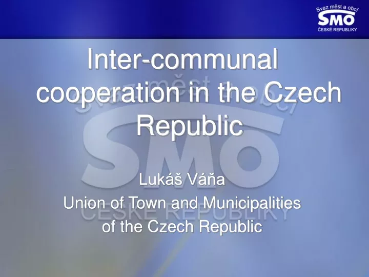 inter communal cooperation in the czech republic n.