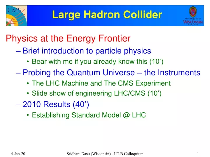 large hadron collider n.
