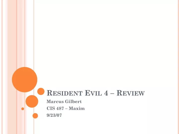 resident evil 4 review n.