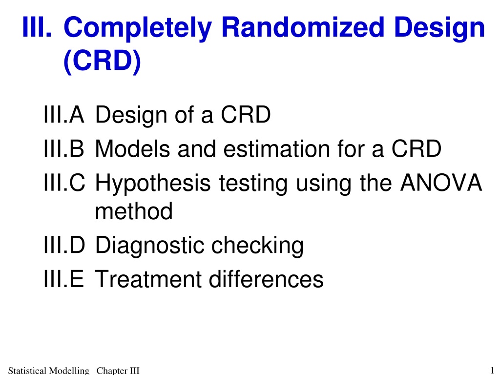 CRD - Tests
