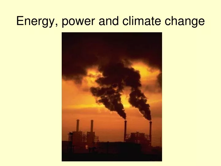 energy power and climate change n.