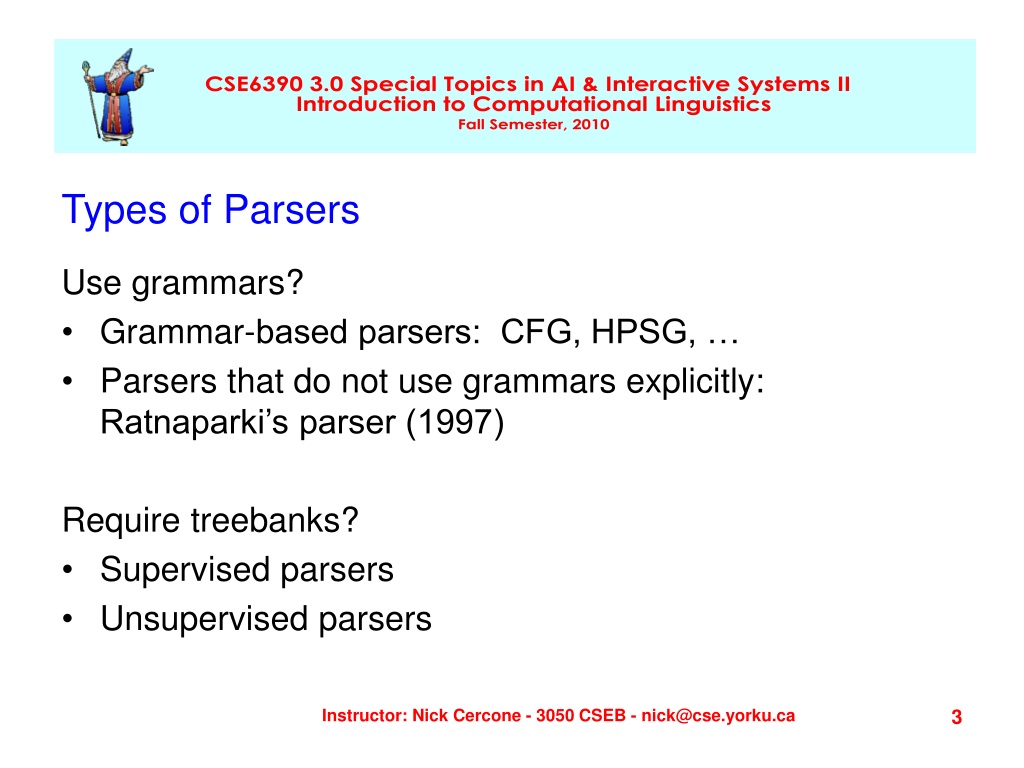 Ppt Parsing And Context Free Grammars Parsers Top Down Bottom Up Left Corner Earley 4435