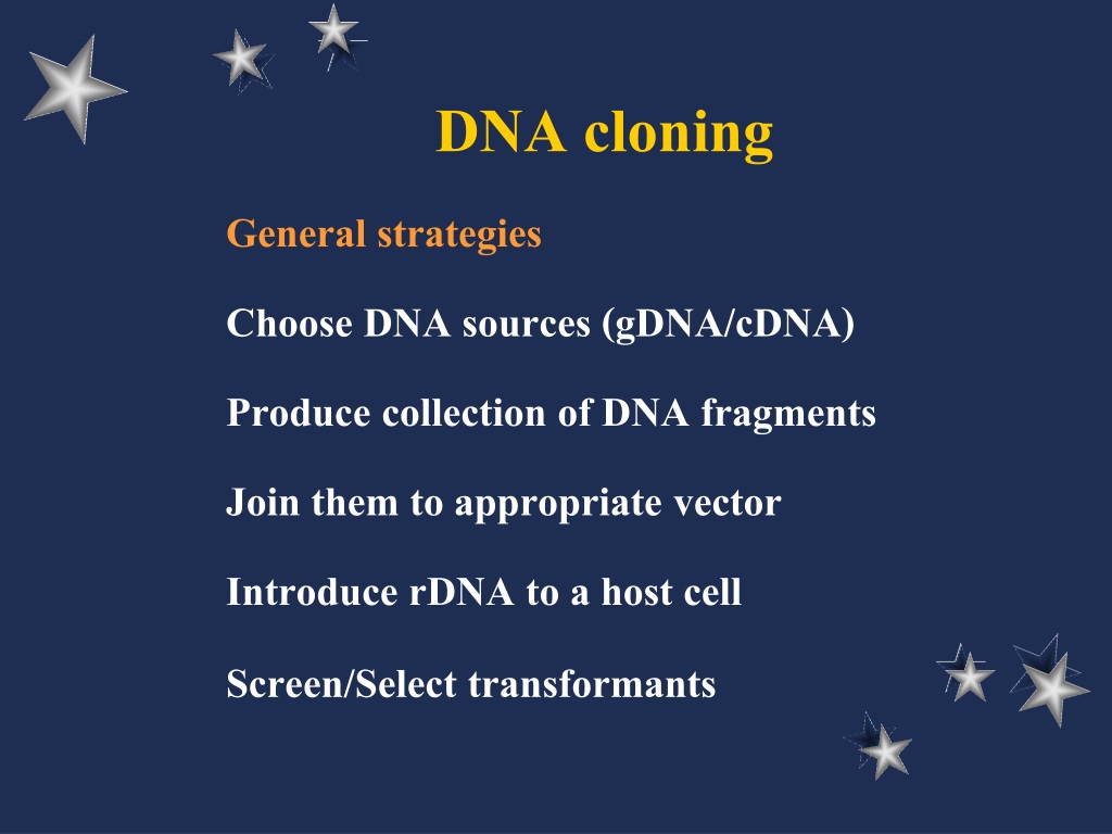 PPT - DNA cloning PowerPoint Presentation, free download - ID:9568626