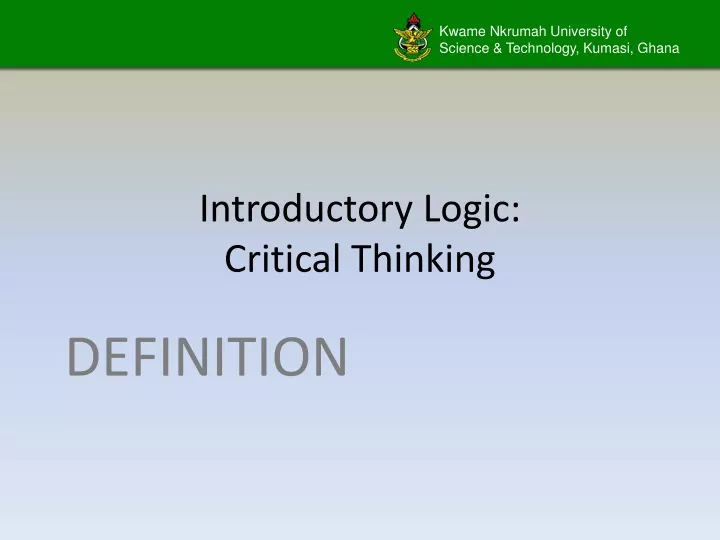 logic & critical thinking indeed answers