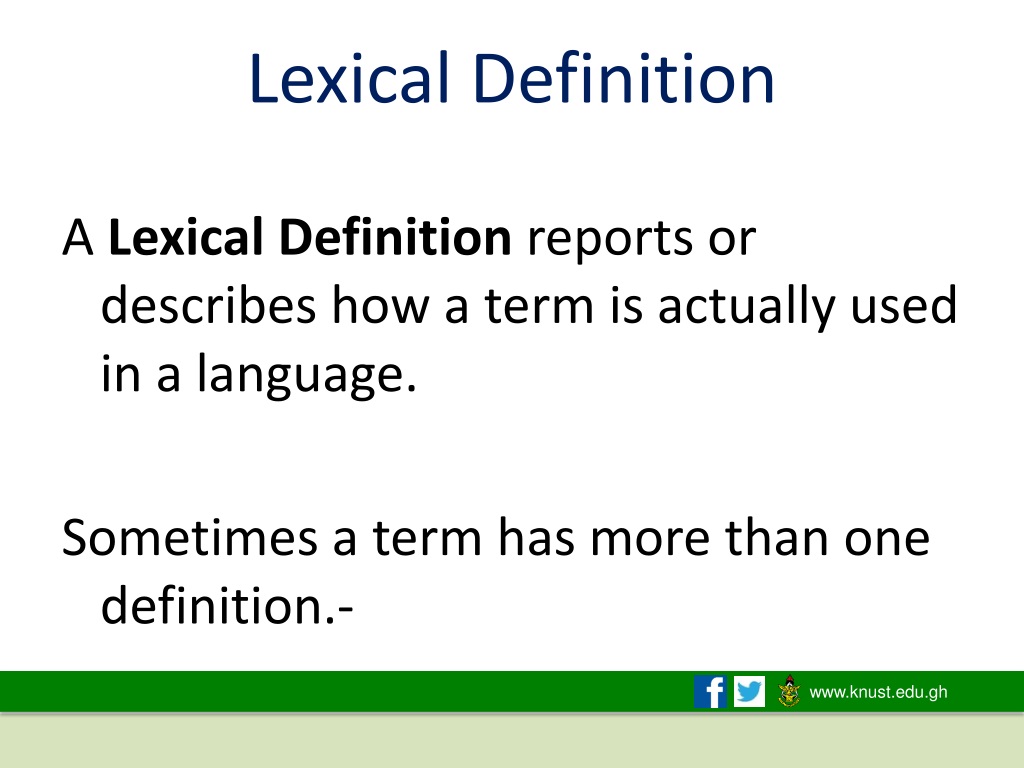 lexical definition in critical thinking