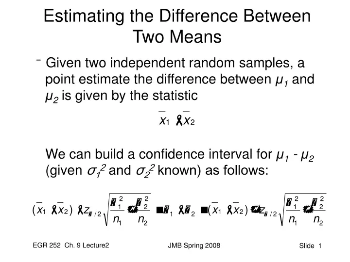 ppt-estimating-the-difference-between-two-means-powerpoint