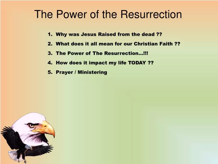 the power of the resurrection n.