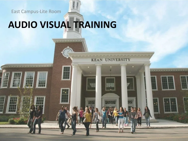 PPT Audio Visual Training PowerPoint Presentation Free Download ID 
