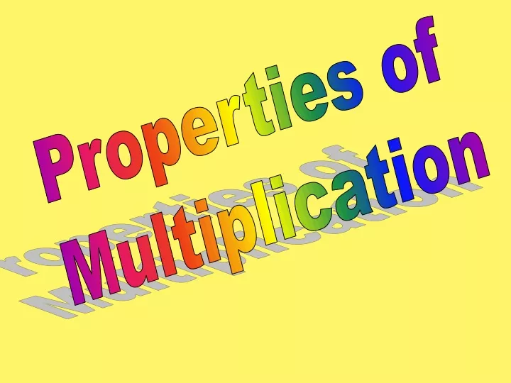 PPT - Properties Of Multiplication PowerPoint Presentation, Free ...