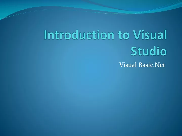 presentation visual studio