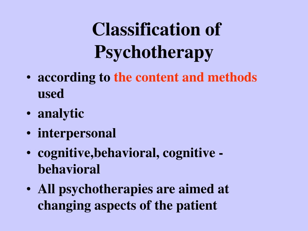 Ppt Psychotherapy Powerpoint Presentation Free Download Id9571705