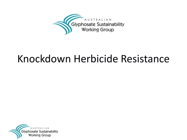 knockdown herbicide resistance n.