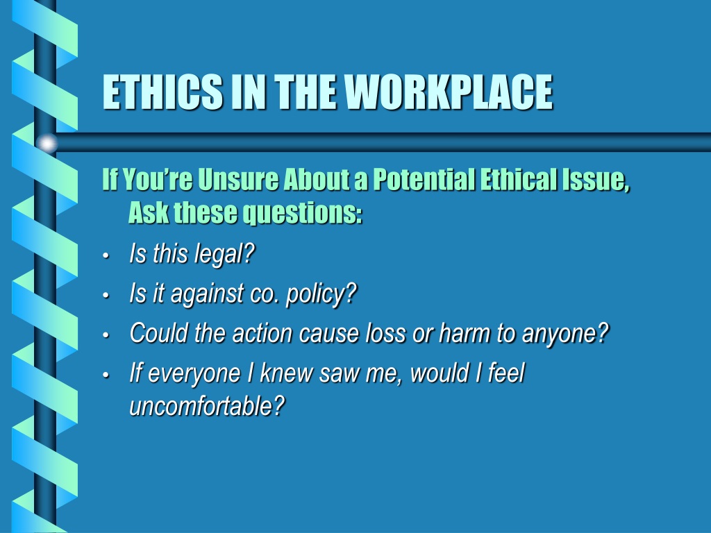 work ethics presentation