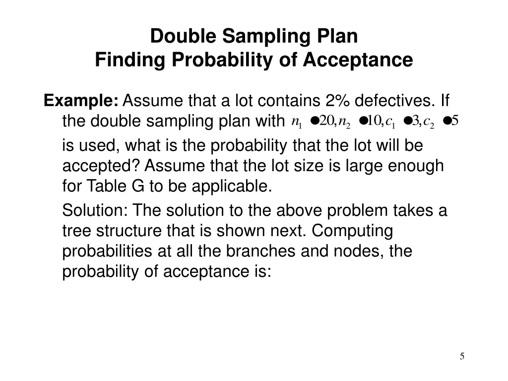 Ppt Double And Multiple Sampling Plan Powerpoint Presentation Free Download Id9574701 3308