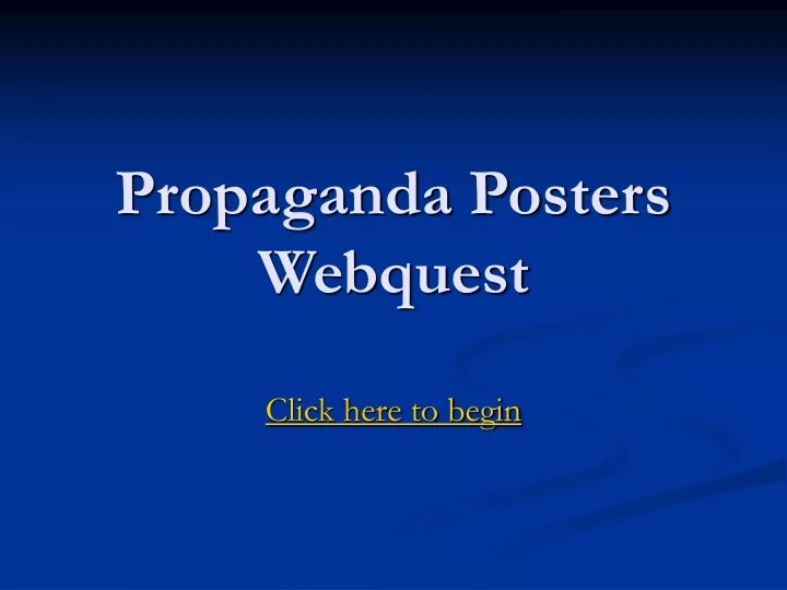 propaganda posters webquest n.