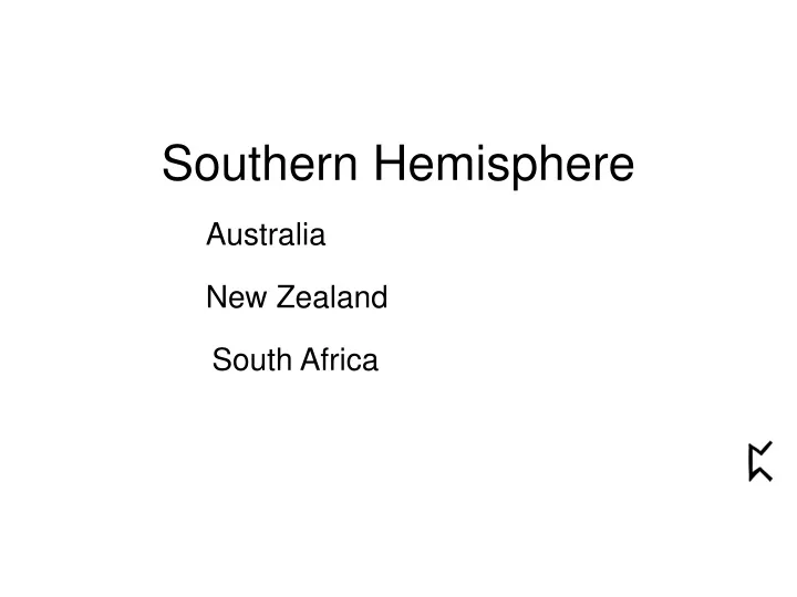 southern hemisphere n.