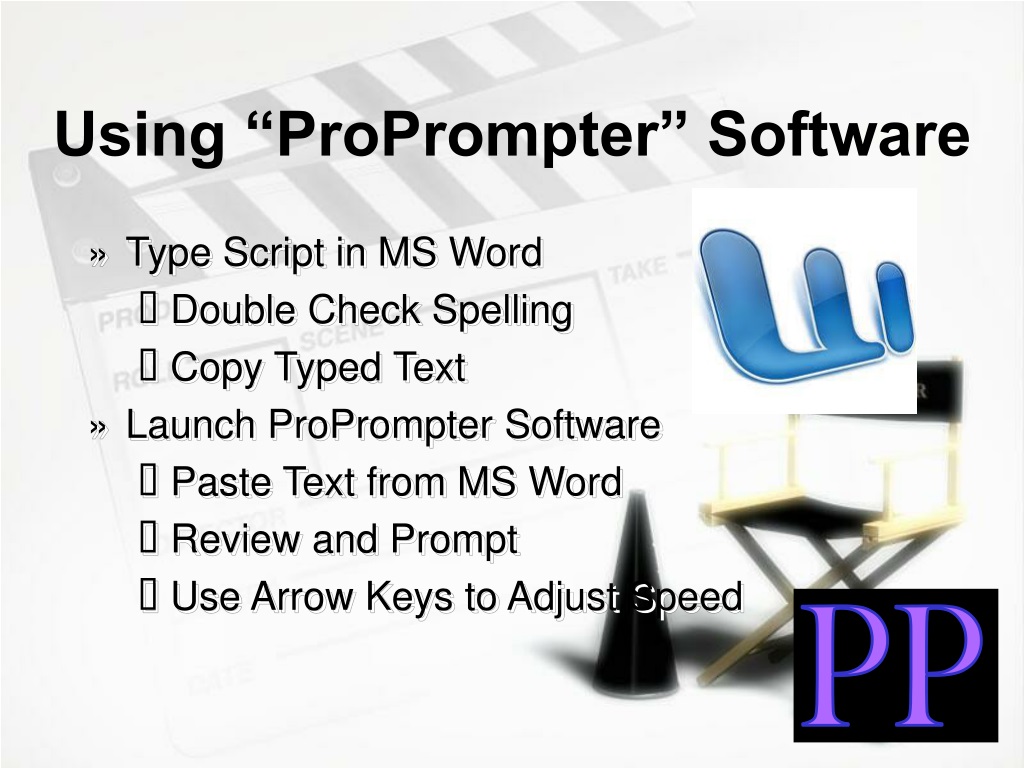 using powerpoint as a teleprompter