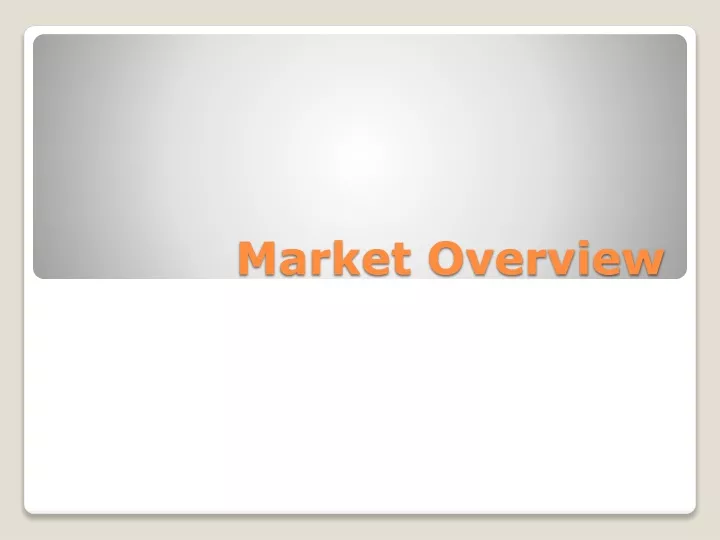 market overview n.