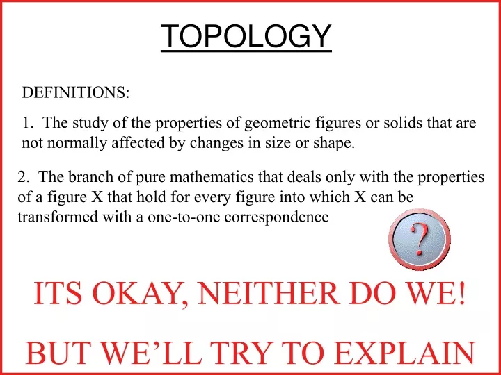 paper presentation on topology