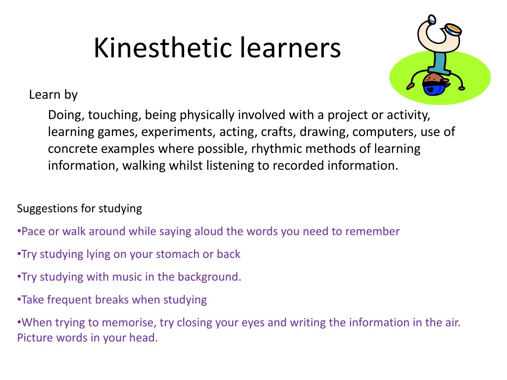 kinesthetic presentation definition