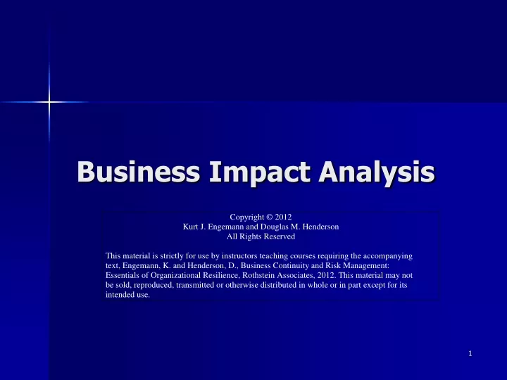 PPT - Business Impact Analysis PowerPoint Presentation, free download ...