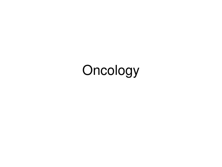 oncology n.