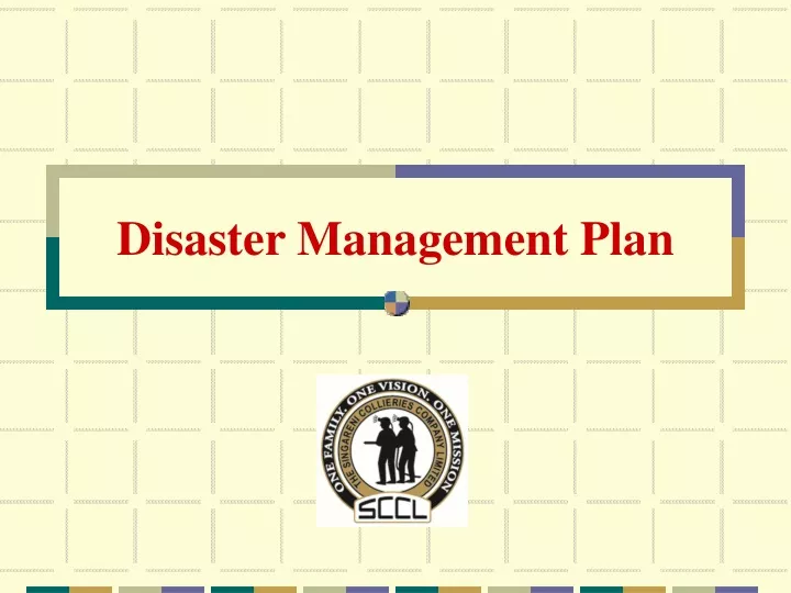 PPT - Disaster Management Plan PowerPoint Presentation, Free Download ...