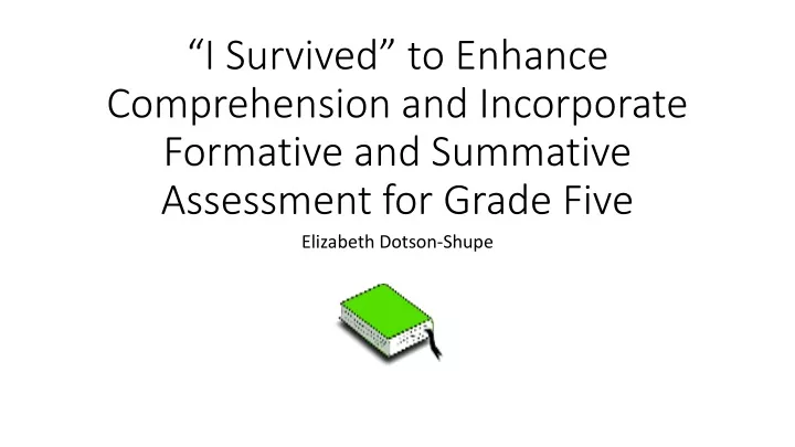 PPT - Elizabeth Dotson-Shupe PowerPoint Presentation, free download ...