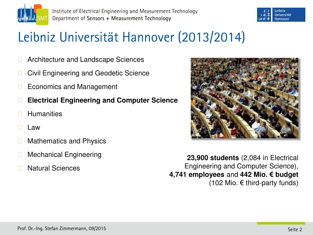 PPT - Leibniz Universität Hannover (LUH) PowerPoint Presentation, Free ...