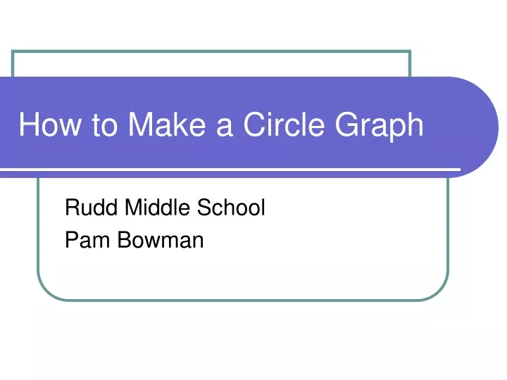 PPT How to Make a Circle Graph PowerPoint Presentation, free download