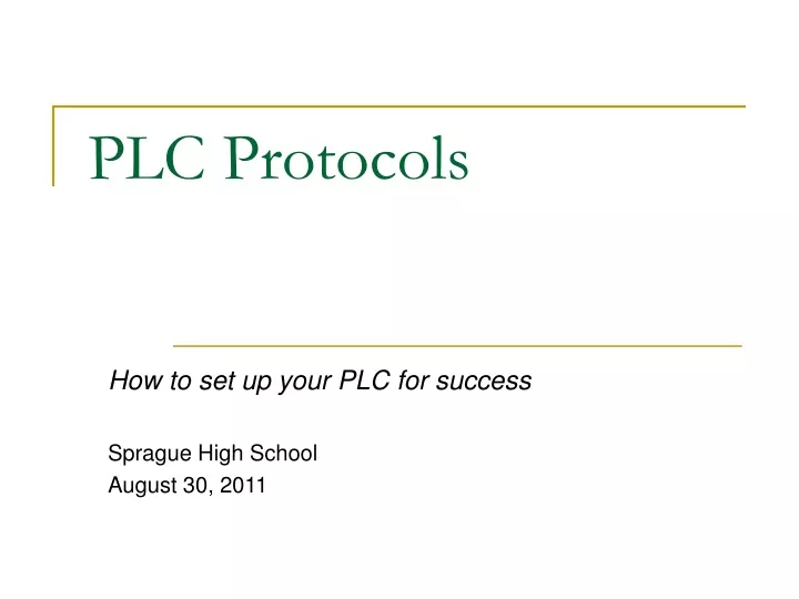 plc protocols n.