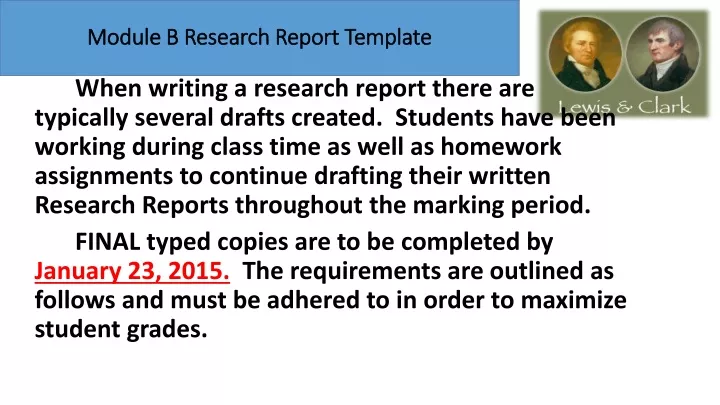 PPT - Module B Research Report Template PowerPoint Presentation, Free ...