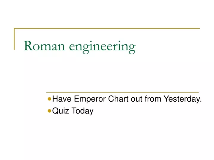 PPT - Roman Engineering PowerPoint Presentation, Free Download - ID:9586871