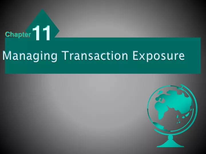 managing transaction exposure n.