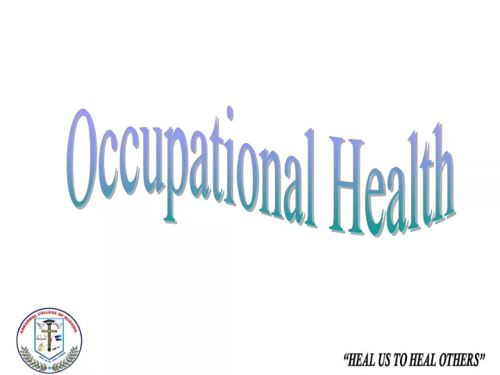 occupational health n.