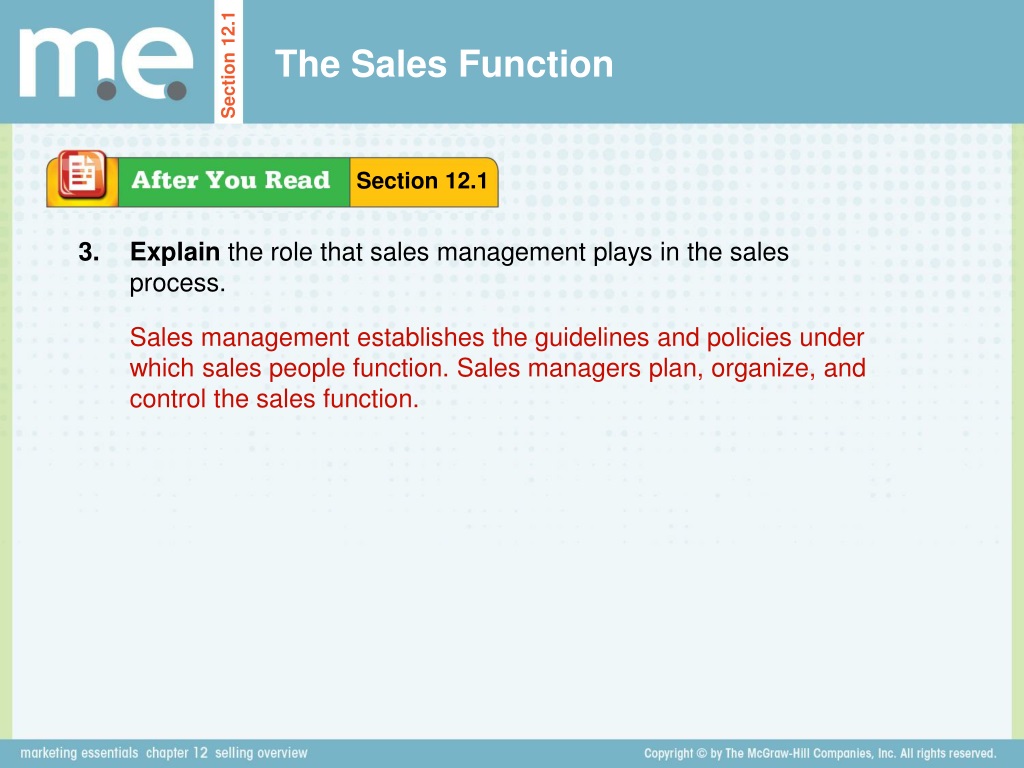 Establish a sales function
